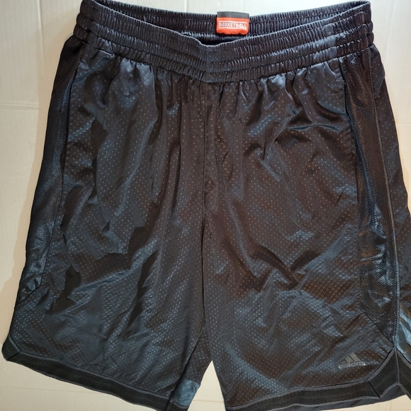 Adidas Mens Large Athletic Basketball Shorts Black - Picture 6 of 14